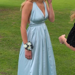 Silky prom dress